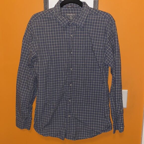 Eddie Bauer Mens Plaid Button Down Shirt Medium Classic Fit Size Medium - Picture 9 of 9